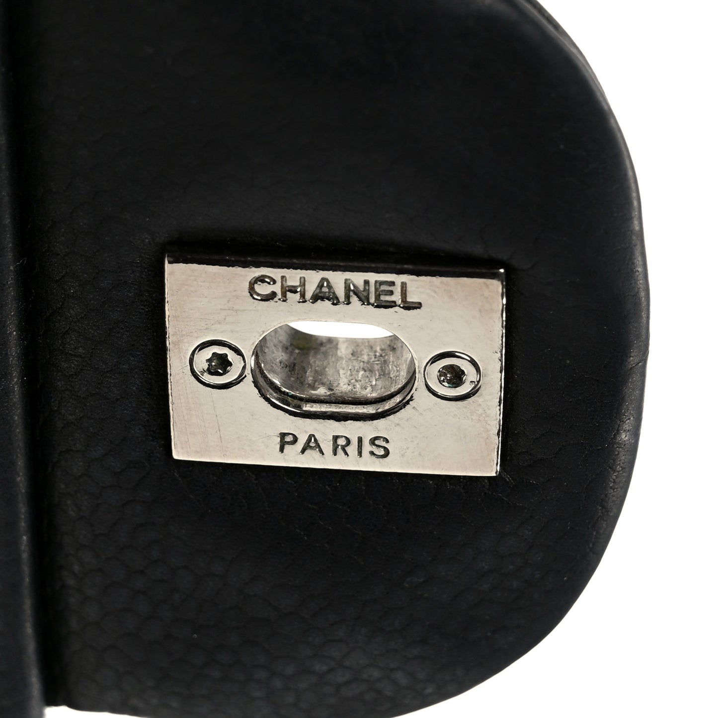 Washed Caviar Quilted Jumbo Single Flap Black