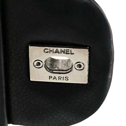 Chanel Washed Caviar Quilted Jumbo Single Flap Black 7 of 11