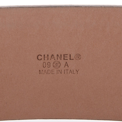 Chanel Patent Leather Gold CC Belt 85 34 Black 3 of 6