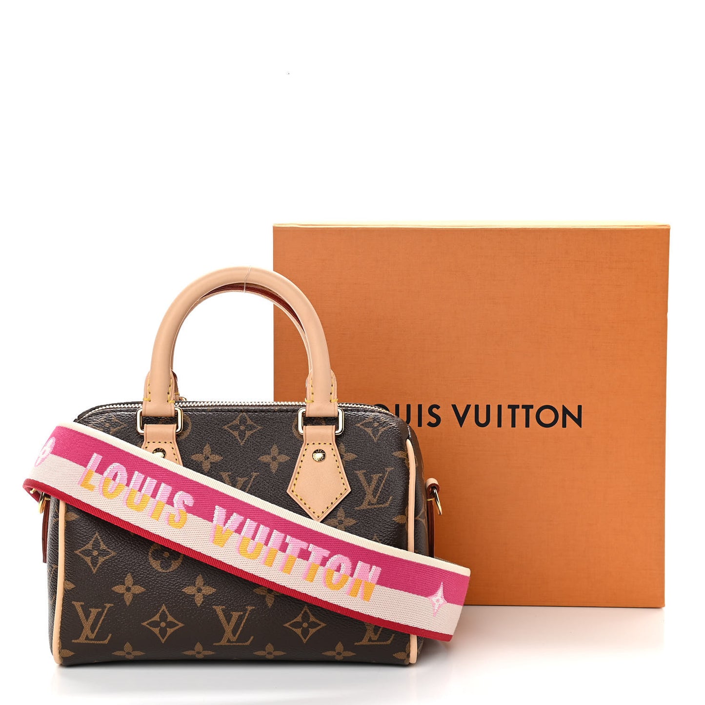 Monogram Speedy Bandouliere 20 Fuchsia
