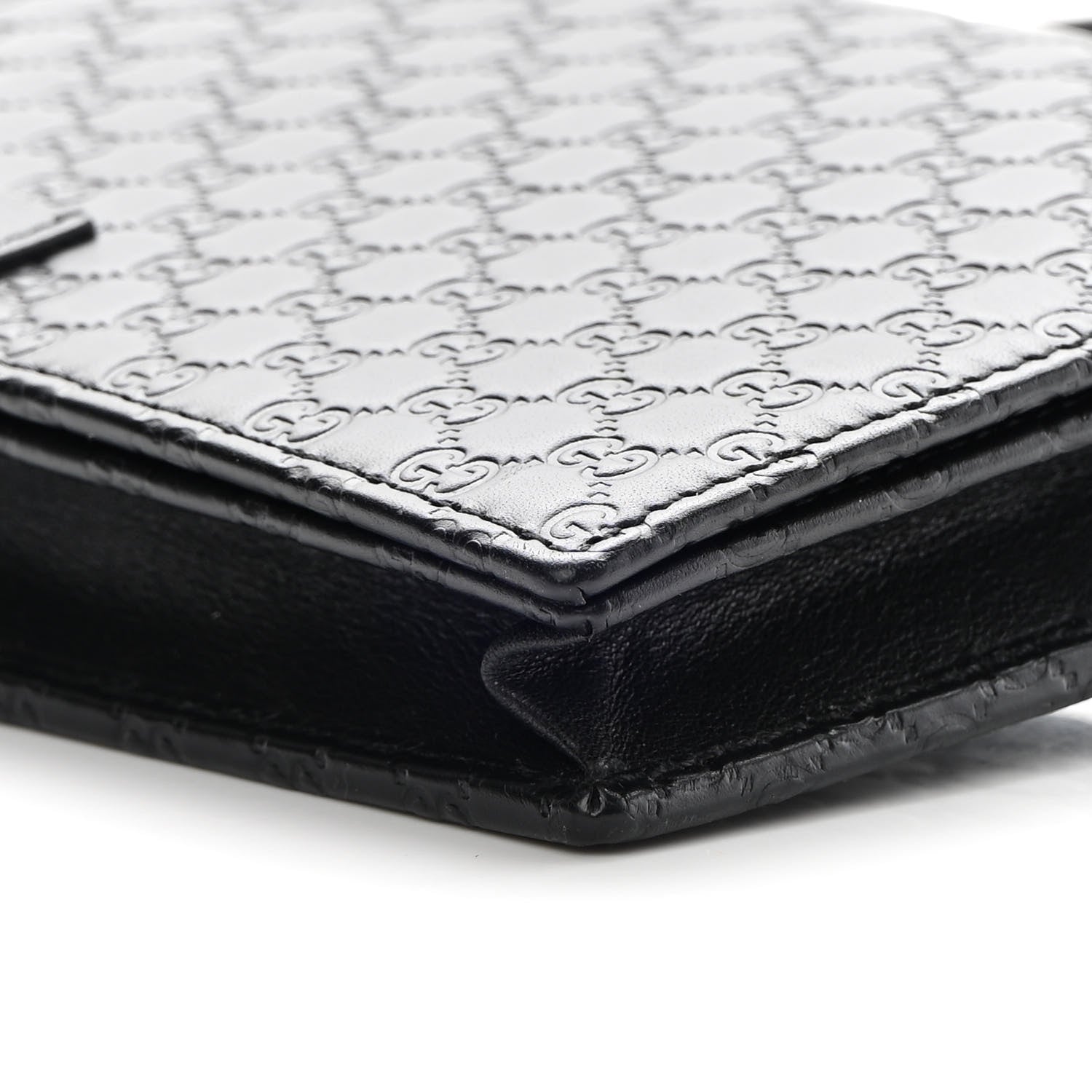 Gucci Microguccissima Crossbody Wallet Black 9 of 10