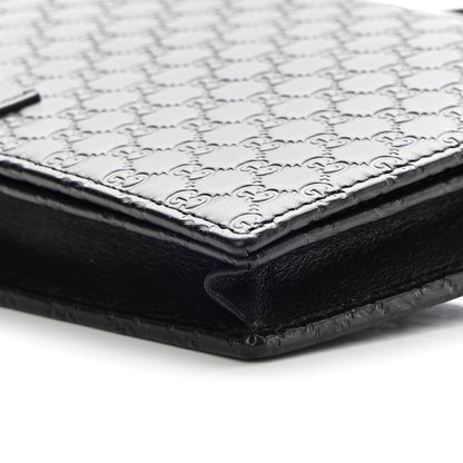Gucci Microguccissima Crossbody Wallet Black 9 of 10