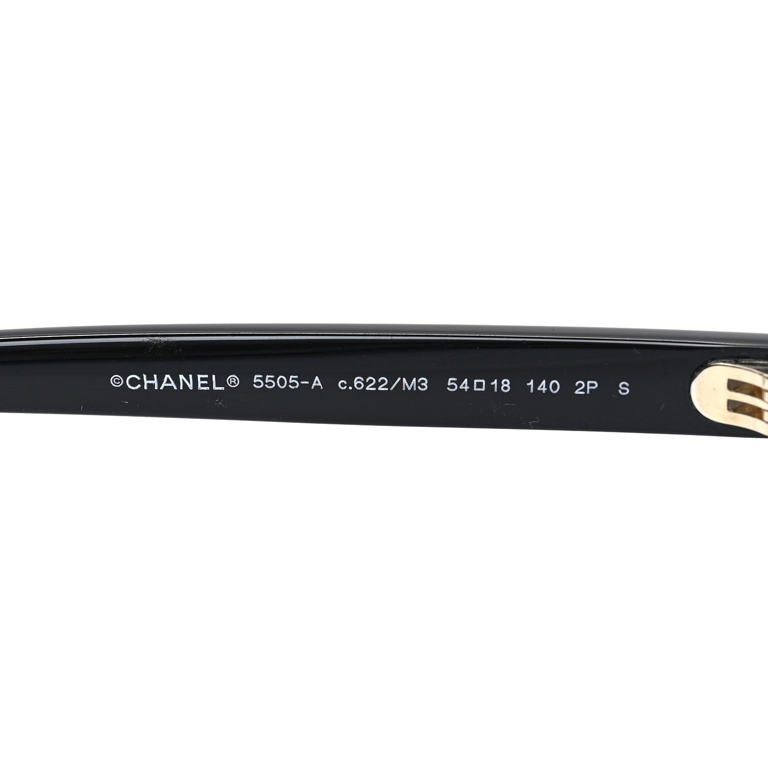 Chanel Acetate Polarized Square Sunglasses 5505-A Black 6 of 6