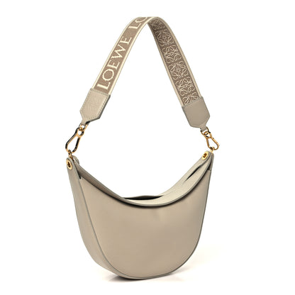 Loewe Satin Calfskin Jacquard Small Luna Bag Oat 3 of 9