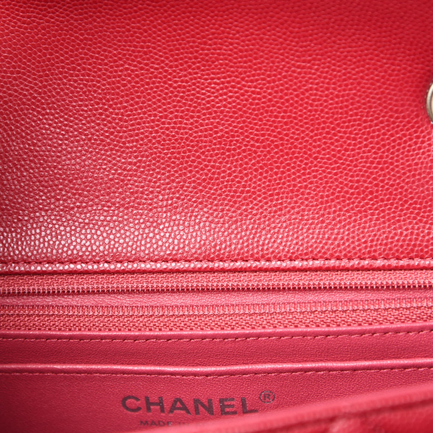 Caviar Quilted Mini Rectangular Flap Pink