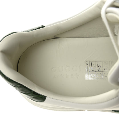 Gucci Ultralight Plume Calfskin Web Womens Ace Platform Sneakers 35.5 White 8 of 10