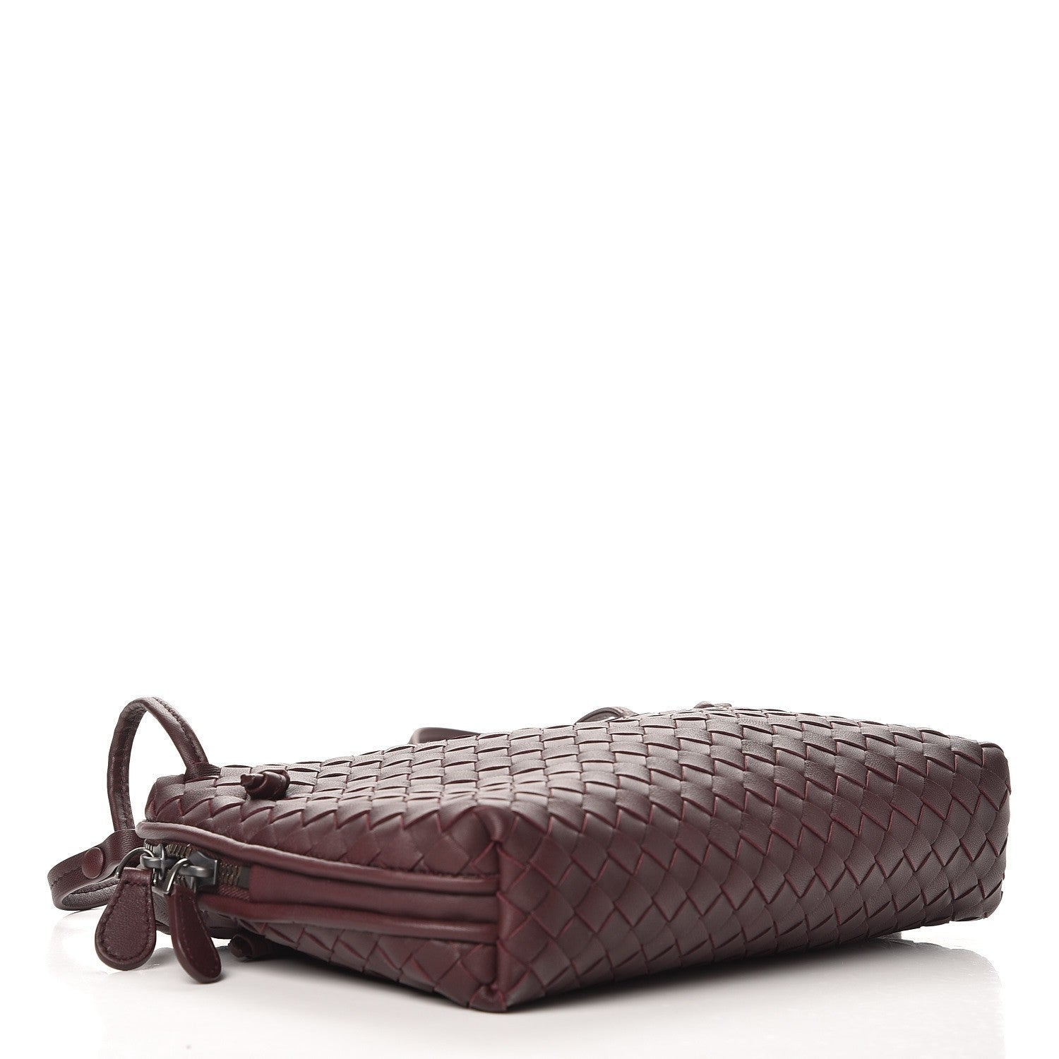 Bottega Veneta Nappa Intrecciato Crossbody Pillow Aubergine 4 of 8