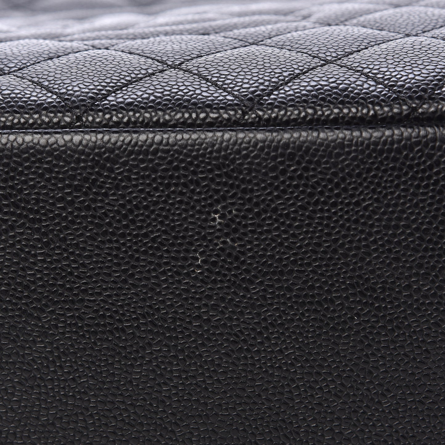 Caviar Quilted Grand Shopping Tote GST Black