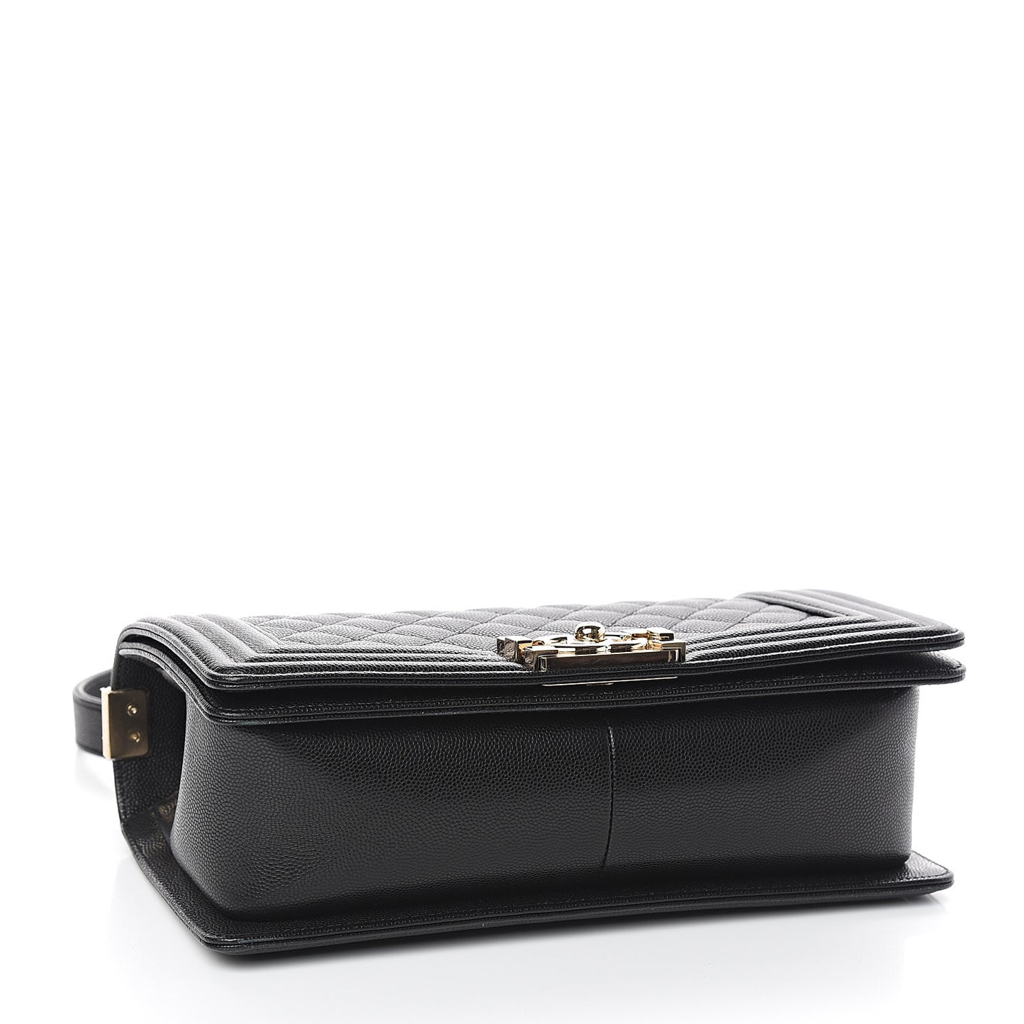 Caviar Quilted Medium Boy Flap Black