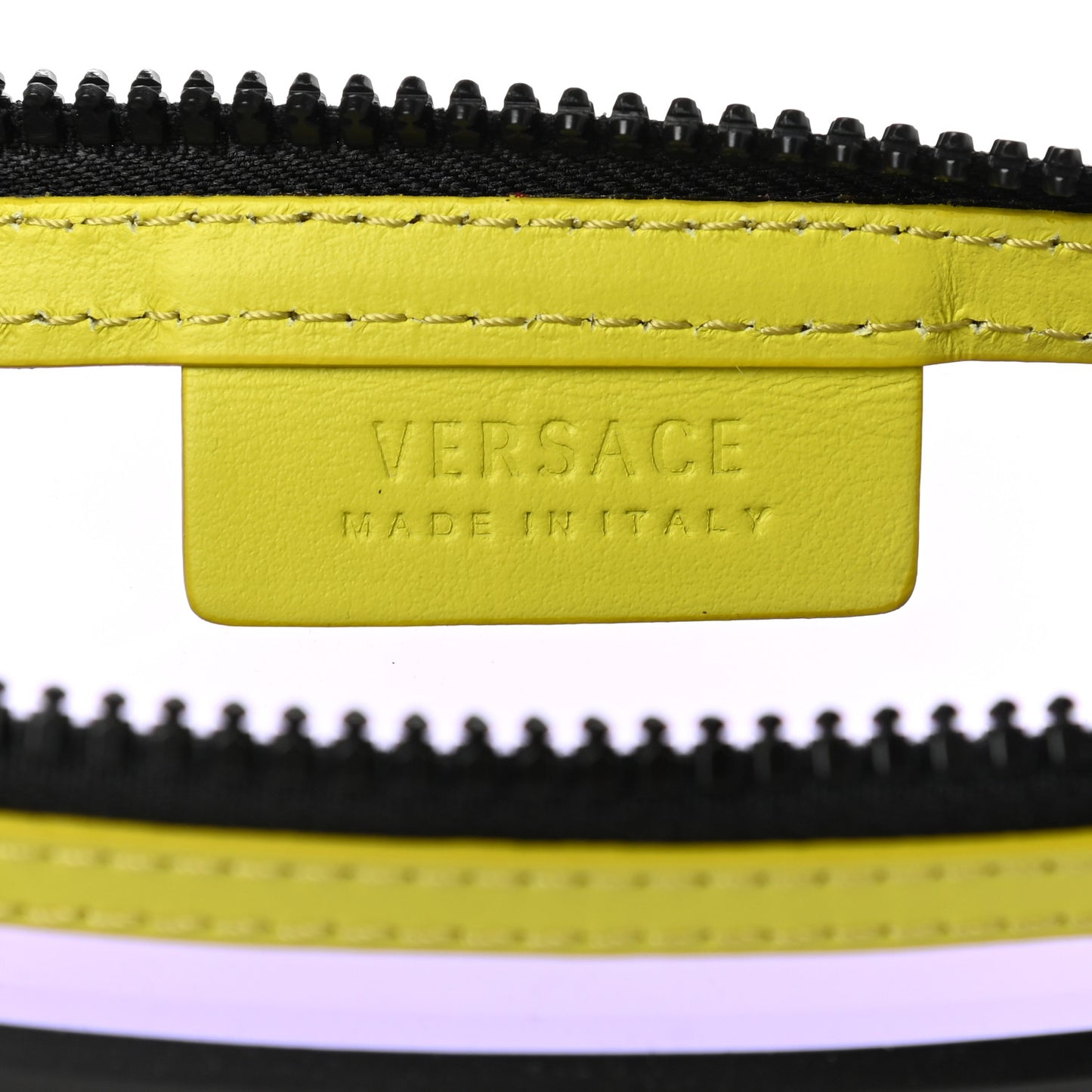 Vinyl Rubber Calfskin 90s Logo Pouch Multicolor