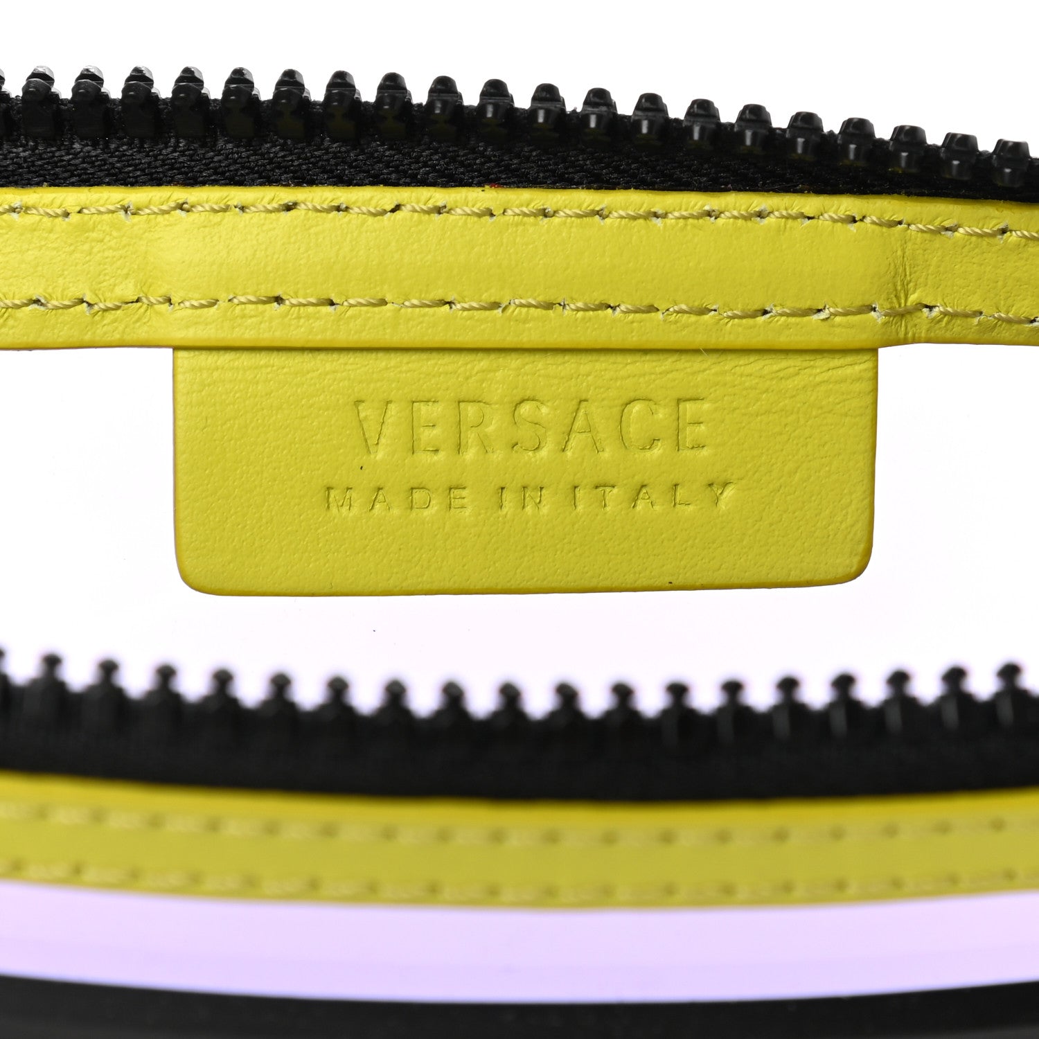 Versace Vinyl Rubber Calfskin 90s Logo Pouch Multicolor 6 of 6