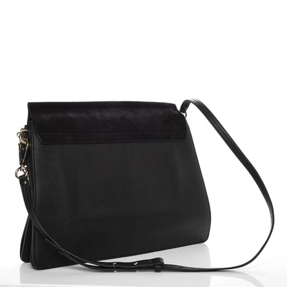Chloe Suede Calfskin Medium Faye Shoulder Bag Black 3 of 12