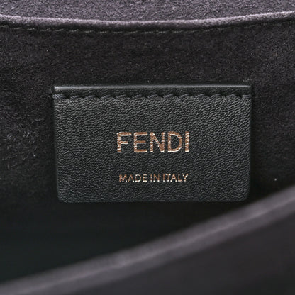 Fendi Vitello Liberty Scalloped Studded Kan I Shoulder Bag Black 6 of 10