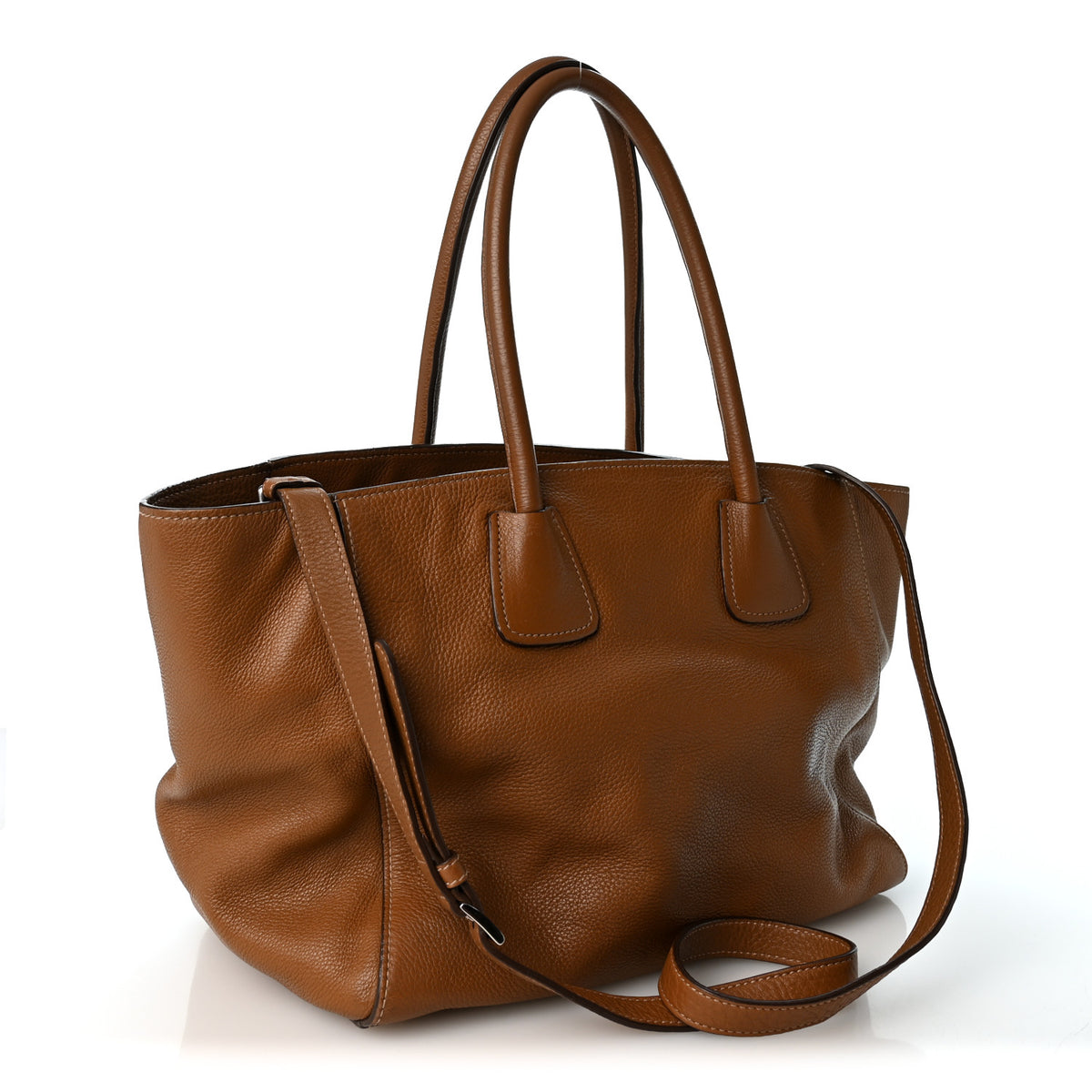Vitello Daino Shopping Tote Cannella