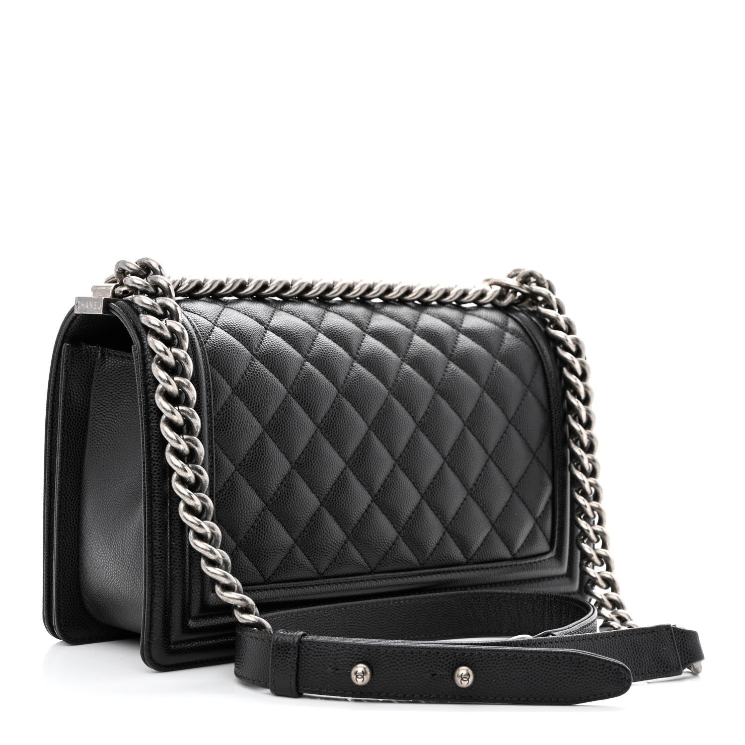 Chanel Caviar Quilted Medium Boy Flap Black 3 of 10