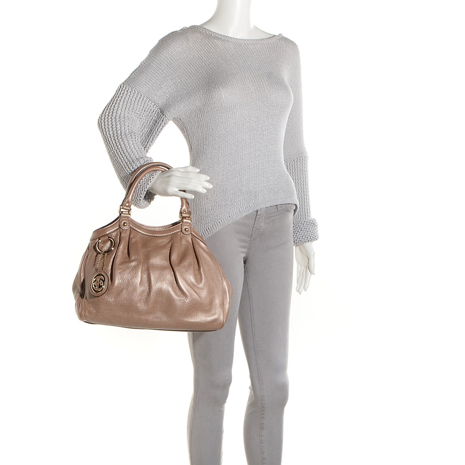 Gucci Leather Medium Sukey Tote Rose 2 of 9