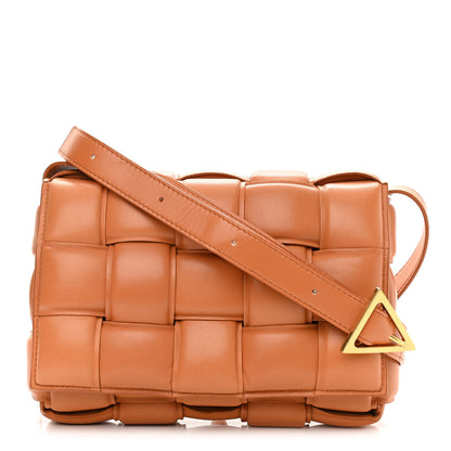 Bottega Veneta Nappa Maxi Intreccio Padded Cassette Crossbody Bag Caramel 1 of 9