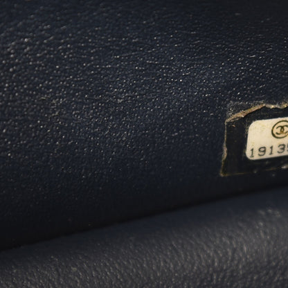 Chanel Patent Quilted Jumbo Double Flap Navy 8 of 11