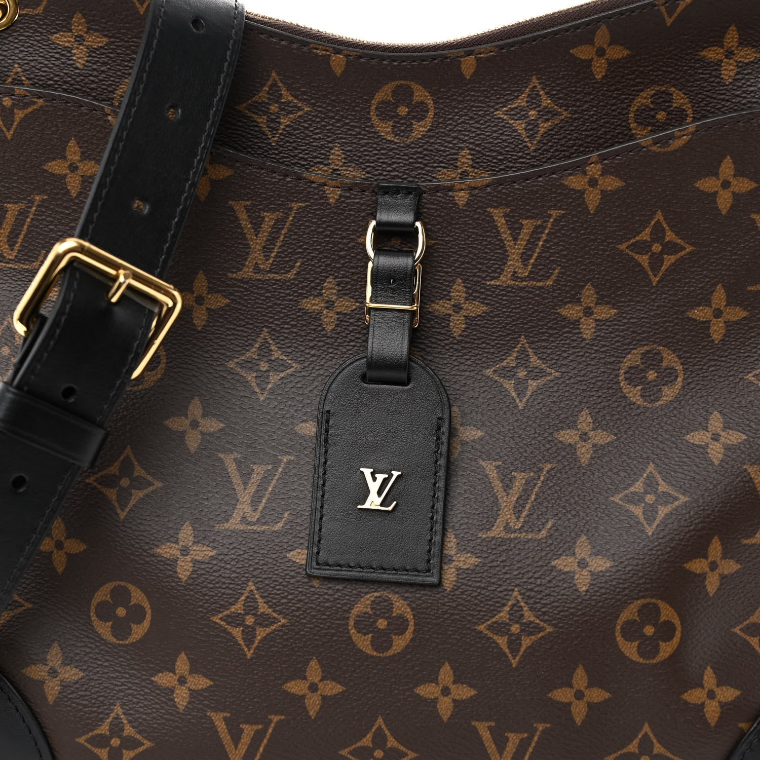 Louis Vuitton Monogram Odeon MM Black 6 of 9