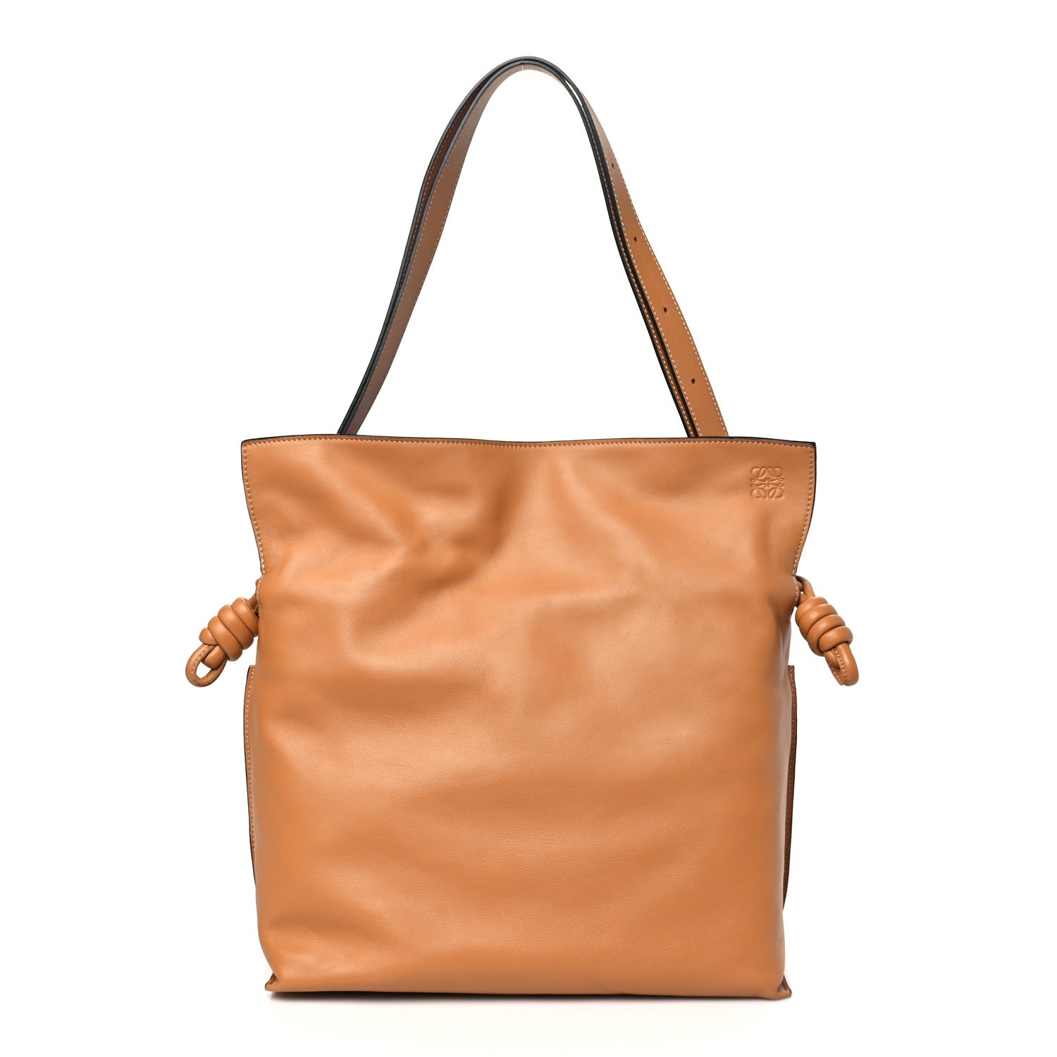 Loewe Calfskin Large Flamenco Knot Bag Warm Desert 1 of 9