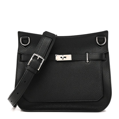 Hermes Taurillon Clemence Jypsiere 28 Black 1 of 10