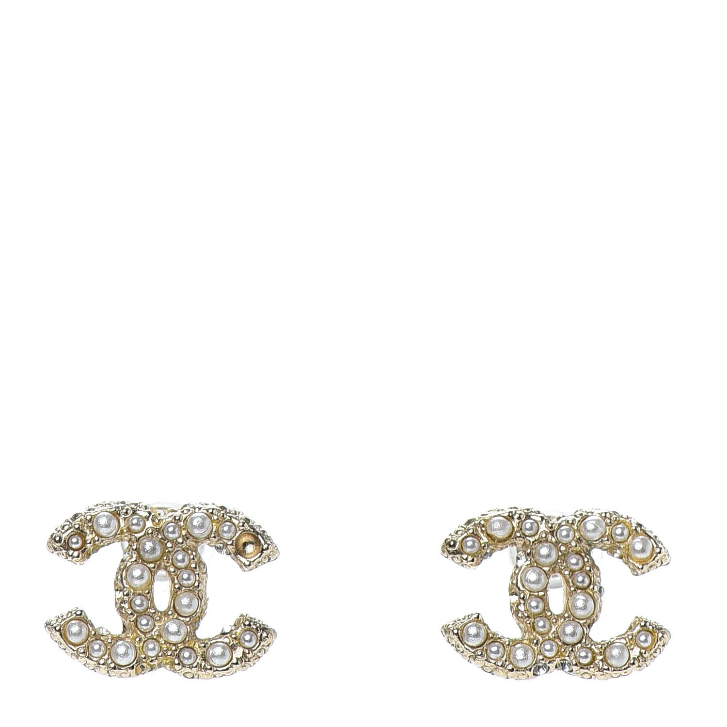 Chanel Pearl CC Earrings Gold 1 of 4