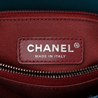 Chanel Tweed Lizard Quilted Small Coco Handle Flap Green Multicolor 6 of 11