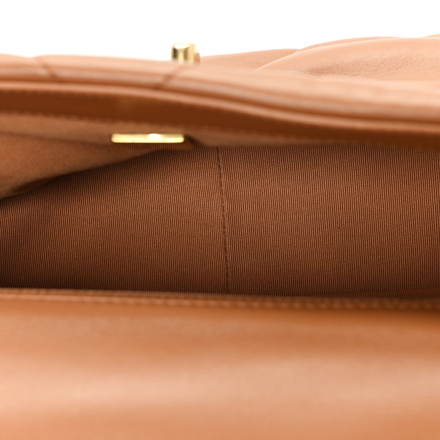 Lambskin Quilted Medium Chanel 19 Flap Brown