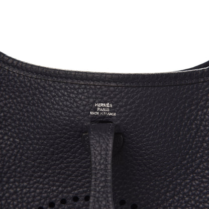 Hermes Taurillon Clemence Amazone Evelyne TPM Bleu Nuit Bleu Indigo 7 of 9