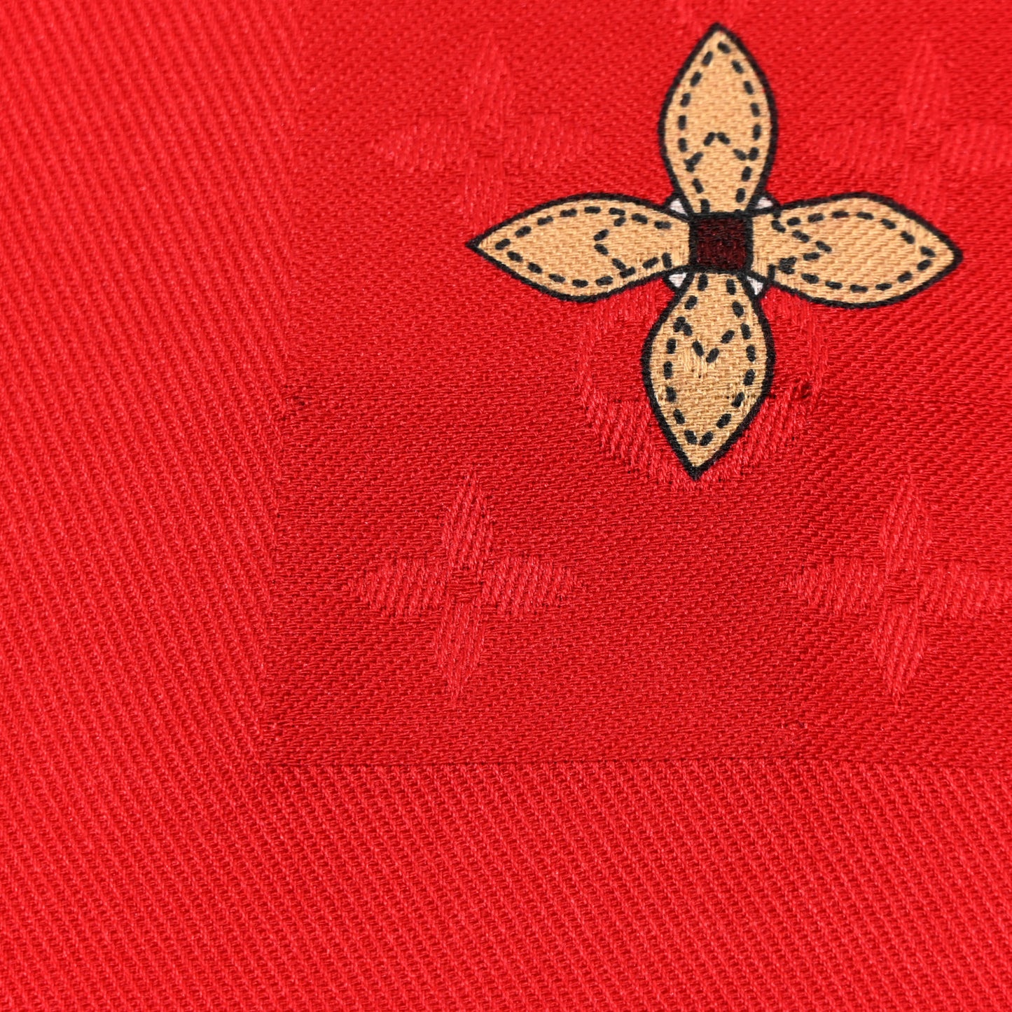 Silk Wool Chinese New Year Mouse Shawl Rouge