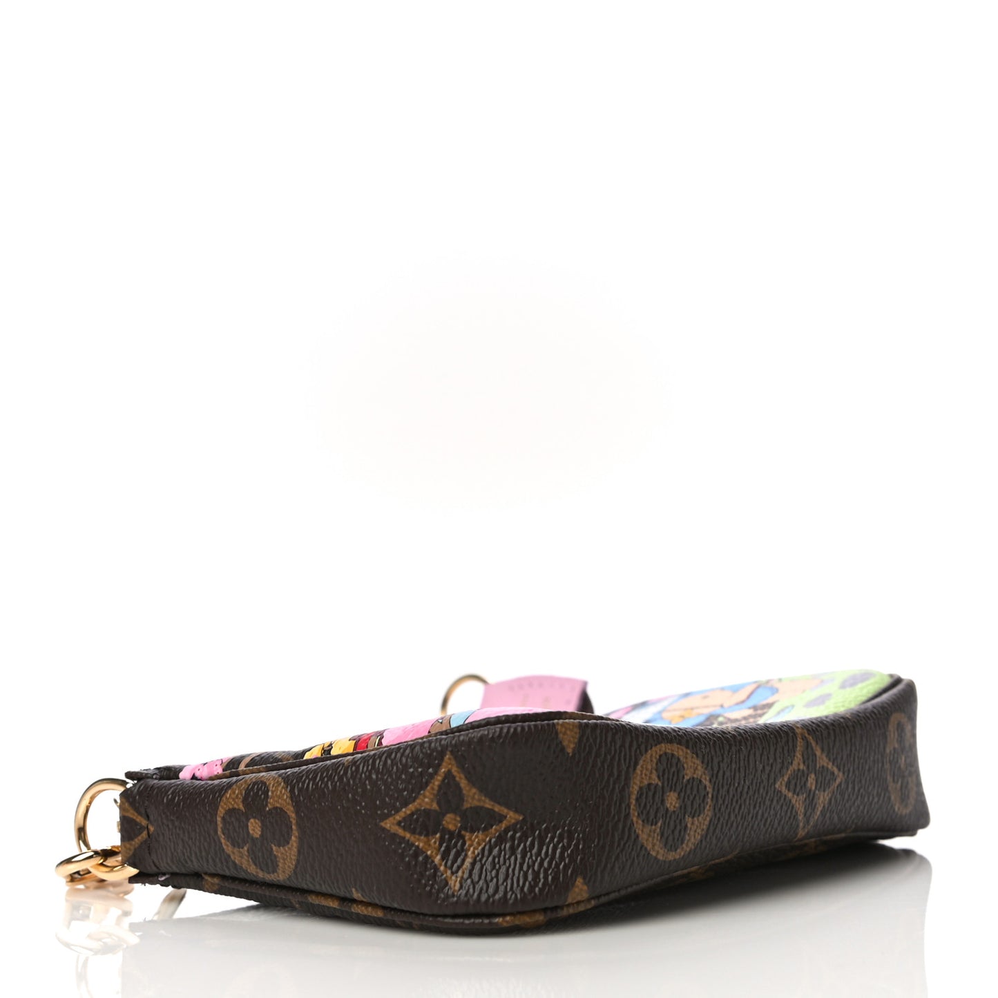 Monogram 2021 Christmas Animation Japanese Garden Mini Pochette Accessories Wisteria Pink
