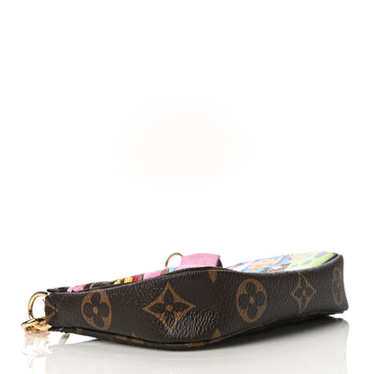 Louis Vuitton Monogram 2021 Christmas Animation Japanese Garden Mini Pochette Accessories Wisteria Pink 4 of 11