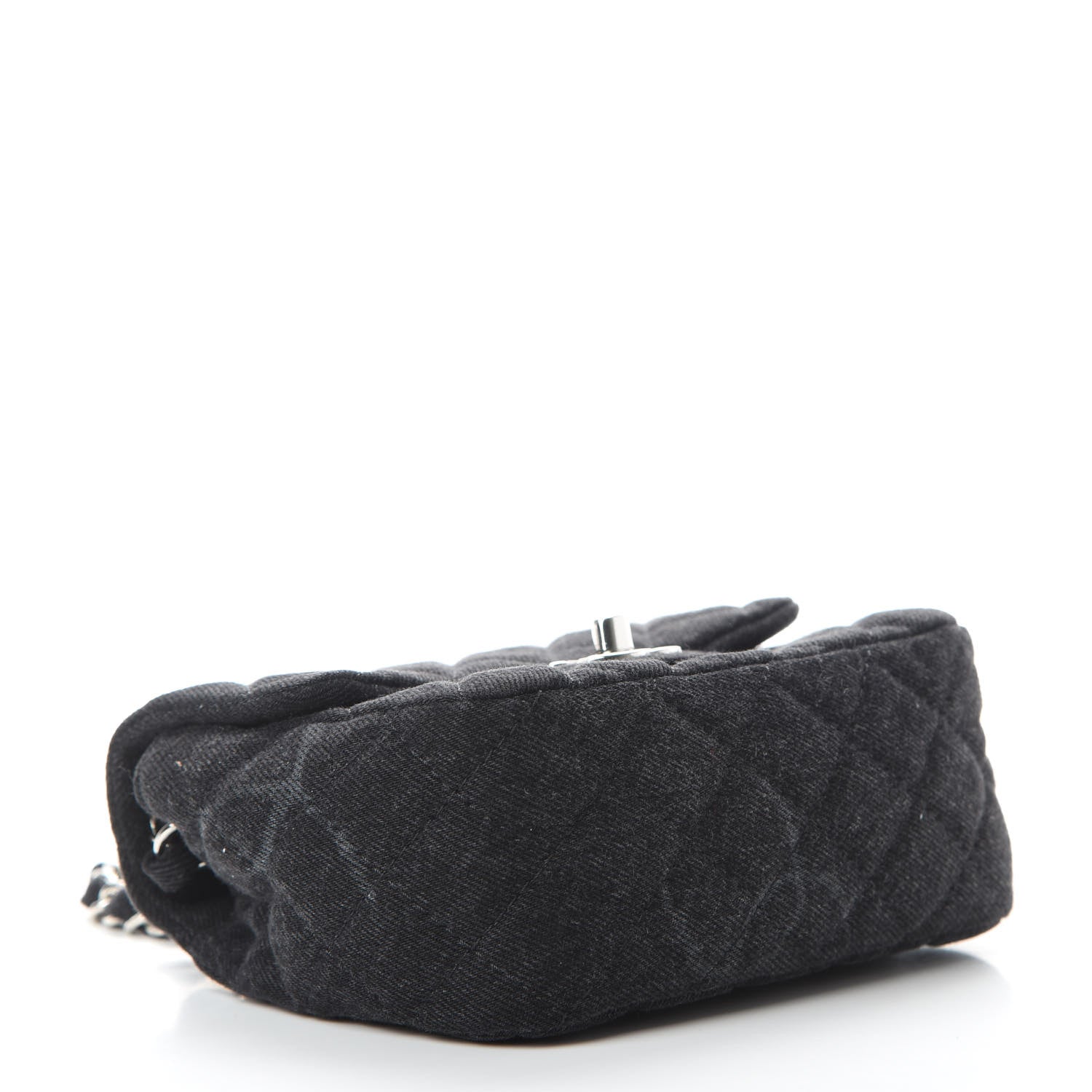 Chanel Denim CC Quilted Mini Square Flap Black 4 of 11