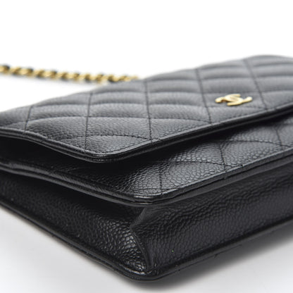 Chanel Caviar Quilted Wallet On Chain WOC Black 5 of 11