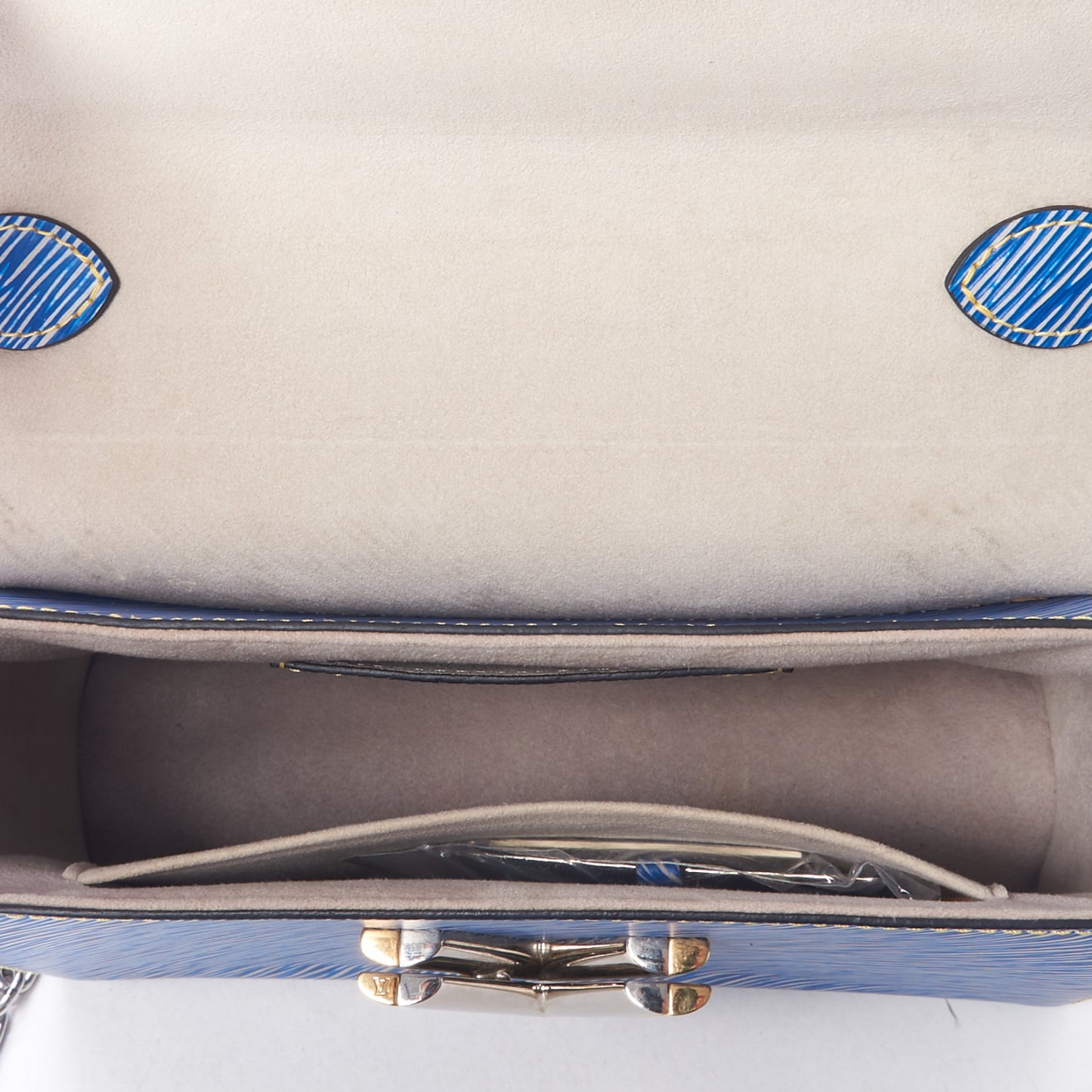 Epi Twist Shoulder Bag MM Denim Light