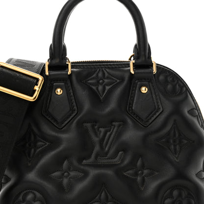 Louis Vuitton Calfskin Bubblegram Alma BB Black 7 of 13