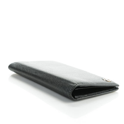 Chanel Goatskin CC Yen Wallet Black 5 of 8