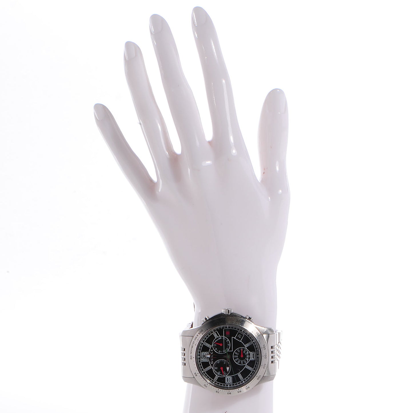 Stainless Steel 46mm G-Timeless Chronograph Quartz Watch Black