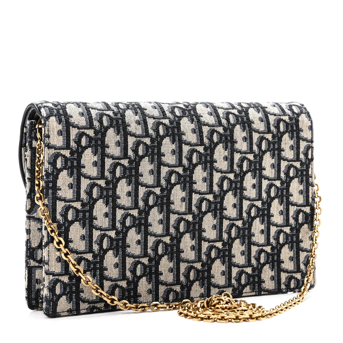 Oblique Saddle Chain Pouch Blue