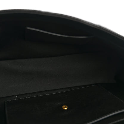 Saint Laurent Lambskin Chevron Quilted Medium Loulou Black 6 of 14