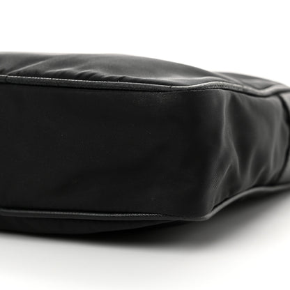 Prada Tessuto Nylon Saffiano Pocket Messenger Shoulder Bag Black 10 of 13