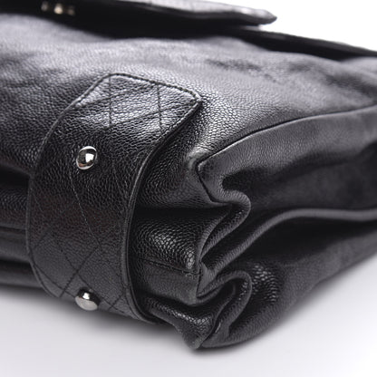 Chanel Glazed Caviar Pocket In The City Tote Black 9 of 15