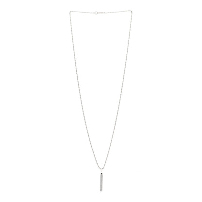 Tiffany Sterling Silver 1837 Makers Bar Pendant Necklace 3 of 6