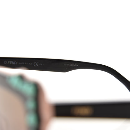 Fendi Studded Square Cat Eye Sunglasses FF 0260/S Black Pink 6 of 9