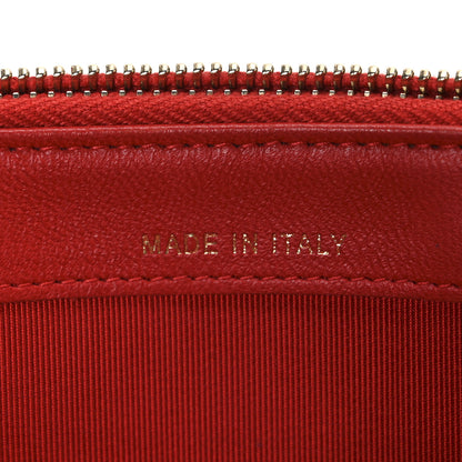 Chanel Lambskin Quilted Small Clutch With Chain Red 8 of 12