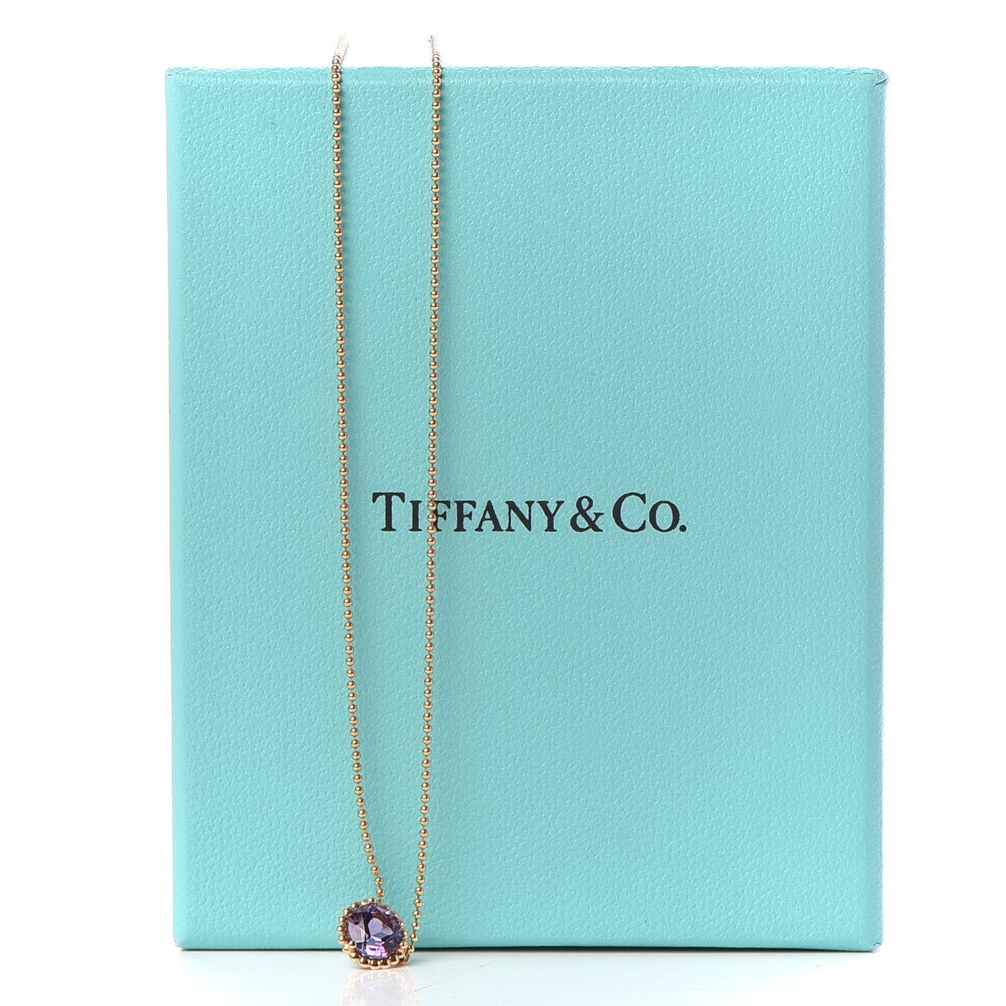18K Rose Gold Amethyst Sparklers Pendant Necklace
