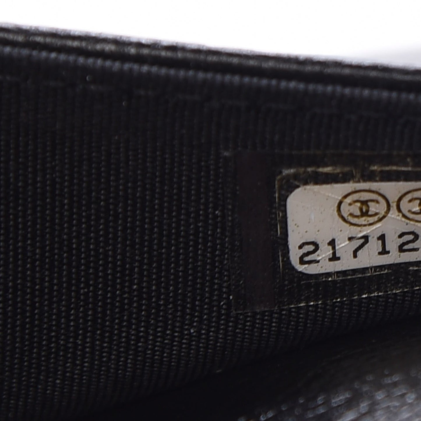 Goatskin Quilted Diamond CC Wallet On Chain WOC Black