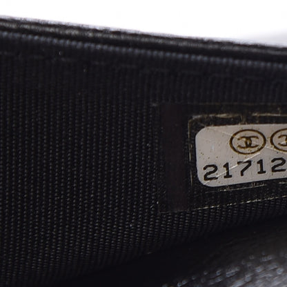 Chanel Goatskin Quilted Diamond CC Wallet On Chain WOC Black 8 of 9
