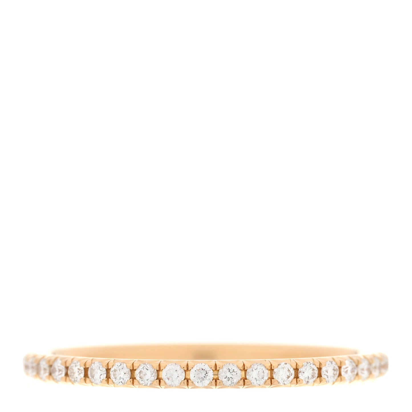 18K Yellow Gold Diamond Metro Band Ring 50 5.5