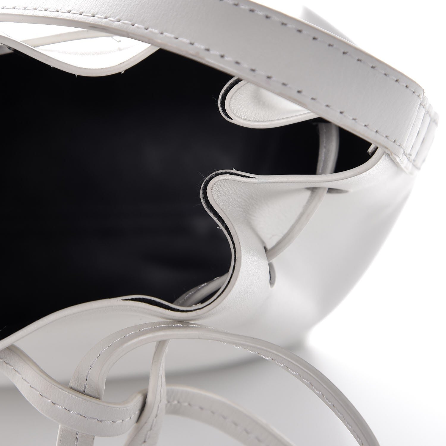 Mansur Gavriel Calfskin Mini Bucket Bag White 14 of 14